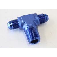 Tee with NPT On Side 3/8" to -6AN