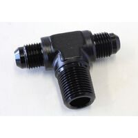 Tee with NPT On Side 3/8" to -6AN