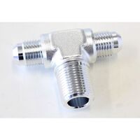 Tee with NPT On Side 3/8" to -6AN
