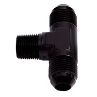 Tee with NPT On Side 1/4" to -6AN