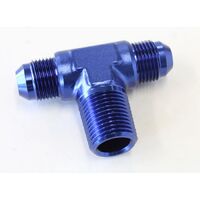 Tee with NPT On Side 1/2" to -8AN