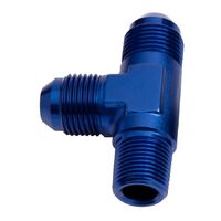 Tee with NPT On Run 1/4" to -6AN