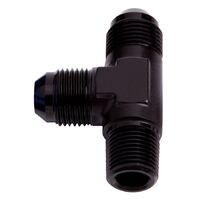 Tee with NPT On Run 1/4" to -6AN