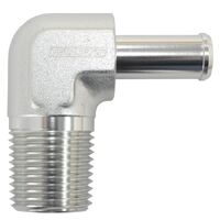 Male NPT to 90 Deg AN Hose Barb