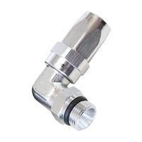 6ORB Taper Swivel 90 Hose End To -8AN Hose