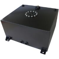Aluminium 15 Gallon (57L) Fuel Cell with Flat Bottom & Fuel Sender (Black)