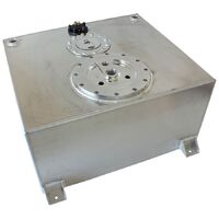 Aluminium 15 Gallon (57L) Fuel Cell Flat Bottom Triple 60mm Pump Hanger & Fuel Sender