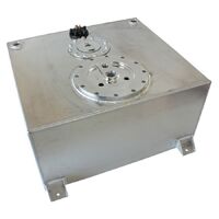 Aluminium 15 Gallon (57L) Fuel Cell Flat Bottom Triple 40mm Pump Hanger & Fuel Sender