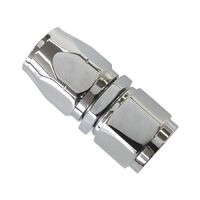 880 Elite Series Full Flow Cutter Swivel Straight Hose End -6AN