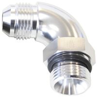 90 ORB to Male AN Full Flow Adapter -16 ORB to -12AN