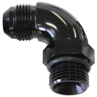 90 ORB to Male AN Full Flow Adapter -20 ORB to -16AN