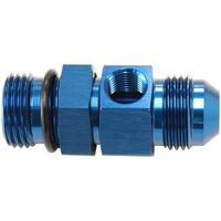 10ORB to -10AN Extension with 1/8" Port