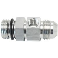10ORB to -10AN Extension with 1/8" Port