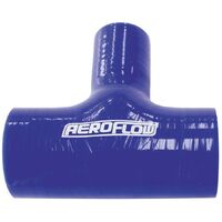 Gloss Blue Silicone Tee Hose 2-1/4" (57mm) Run I.D to 1-3/8" (35mm) Side I.D