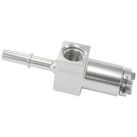 Push-On 3/8" Female to Male EFI Fuel Fitting - Silver