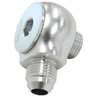90 Low Profile -6ORB to -6AN Male Adapter