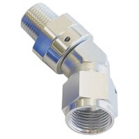 45 NPT Swivel to Male AN Flare Adapter 1/8" to -6AN