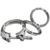 1-3/4" (44mm) V-Band Clamp Kit with Stainless Steel Weld Flanges