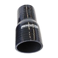 Gloss Black Straight Silicone Reducer / Expander Hose 2-1/4" (57mm) to 2" (51mm) I.D