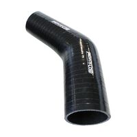 Gloss Black 45 Silicone Reducer / Expander Hose 2-3/4" (70mm) to 2" (51mm) I.D