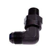 90 NPT Swivel to Male AN Flare Adapter 3/8" to -6AN