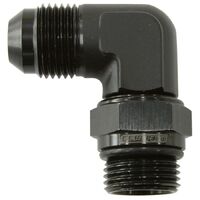90 ORB Swivel to Male Flare Adapter -8AN to -10AN