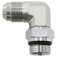 90 ORB Swivel to Male Flare Adapter -8AN to -10AN