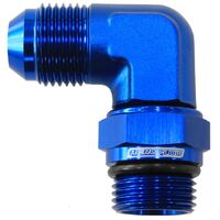 90 ORB Swivel to Male Flare Adapter -12AN to -12AN