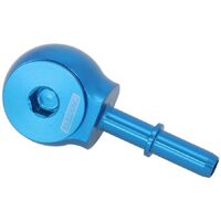 90 Low Profile -6ORB to EFI Push On 3/8" Barb