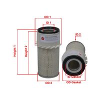 Sakura Finned Air Filter FAS-1014