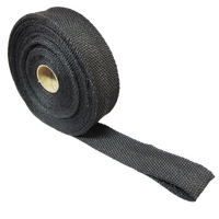 Black Fiberglass Exhaust Heat Wrap (2" x 50')