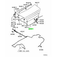 Boot Lid Trunk Rubber Seal Weatherstrip (Evo 7-9)