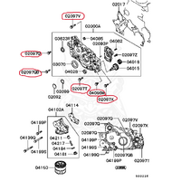 Oil Pump BOLT SET ONLY (Evo 4-9)