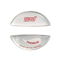 STI Genuine Fuel Cap Sticker - SILVER (Subaru)
