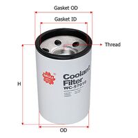 Sakura Spin-On Coolant Filter WC-57010