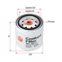 Sakura Spin-On Coolant Filter WC-5711