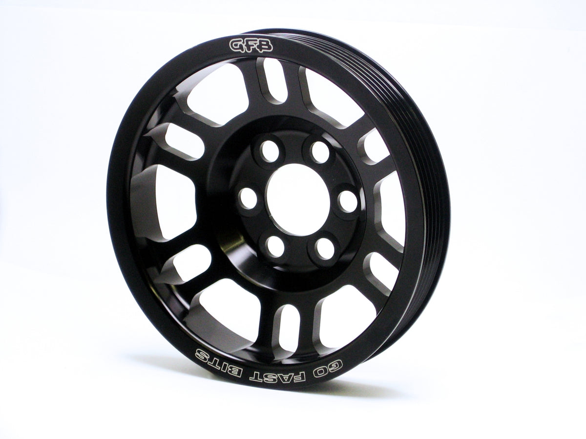 Non-underdrive crank pulley