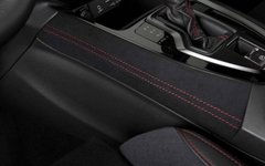 Centre Console Ornament 6SPD - Red Stitch (WRX MY22+)-2