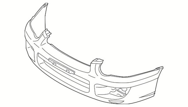 Front Bumper Bar Cover  (WRX Hatch only MY03-05)-1