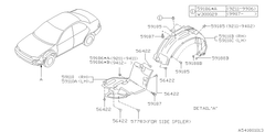 Front Guard Liner RH TOP (WRX/STI MY99-00)-1