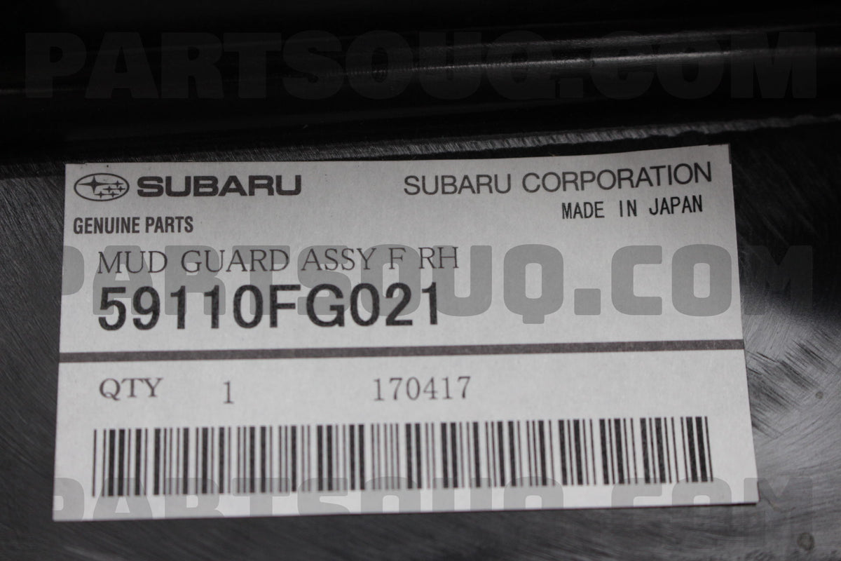 Front Guard Mud Liner RH (STI MY08-10)-2