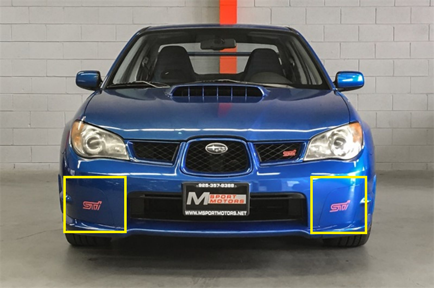 STI Decals for Front Bumper Fog Light Covers (STI MY06-07)-1