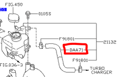 Coolant Hose - Turbo to Header Tank Reservoir (STI 08-21)-1