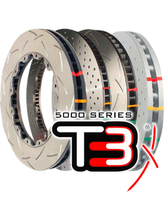 T3 5000 2 PIECE Slotted Front Rotors PAIR (STI MY01-17 Brembos)-1