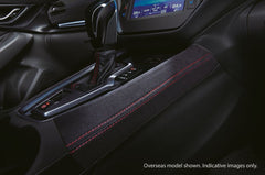 Centre Console Ornament CVT - Red Stitch (WRX MY22+)-1