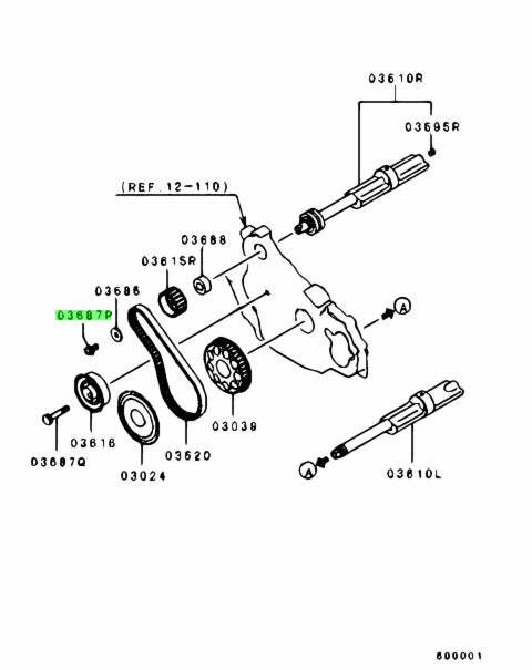 Oil Balance Sprcket BOLT ONLY (Evo 4-9)