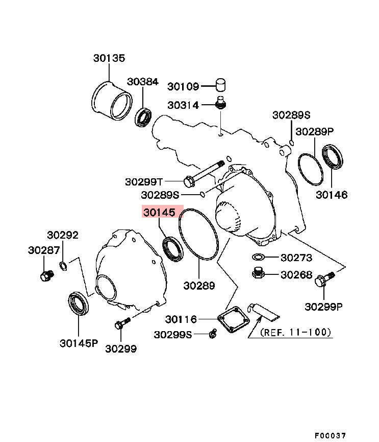 Transfer Case Inner Oil Seal (Evo 5-9)