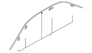 Roof Trim Mould Set (Evo 7-9)-1
