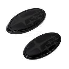 Front & Rear Gloss Emblems for OEM Grille (WRX MY22+)-1