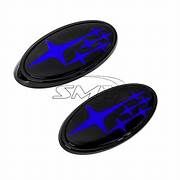 Front & Rear Gloss Emblems for OEM Grille (WRX MY22+)-2